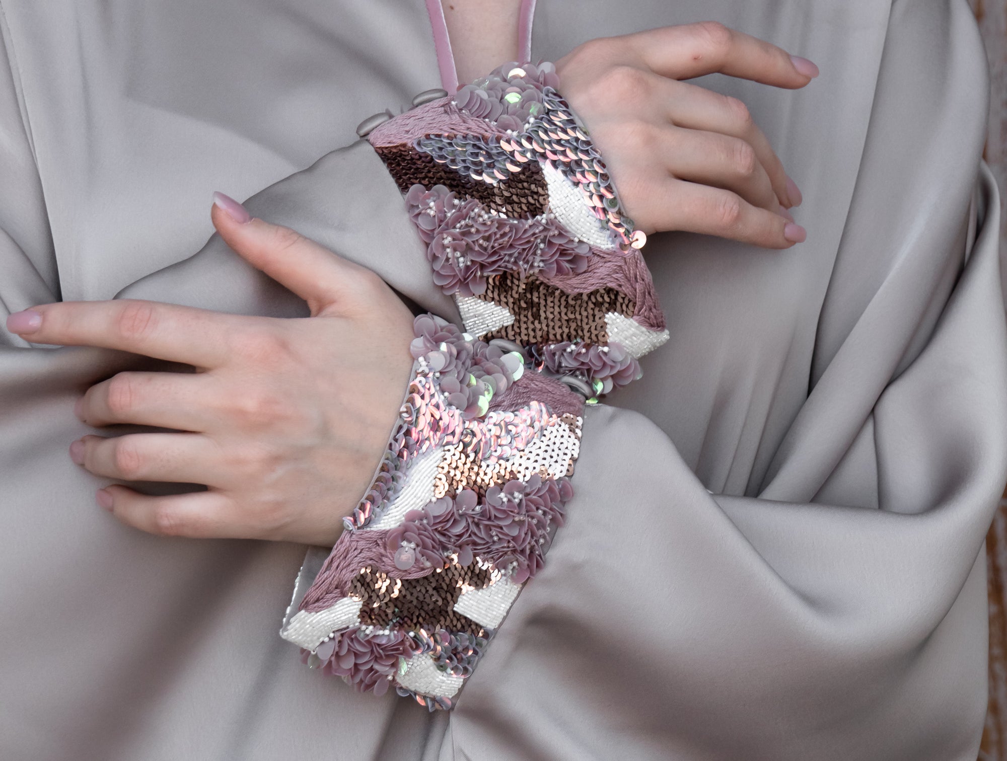 Hand-embroidered kaftan and dresses luxury modest fashion UAE