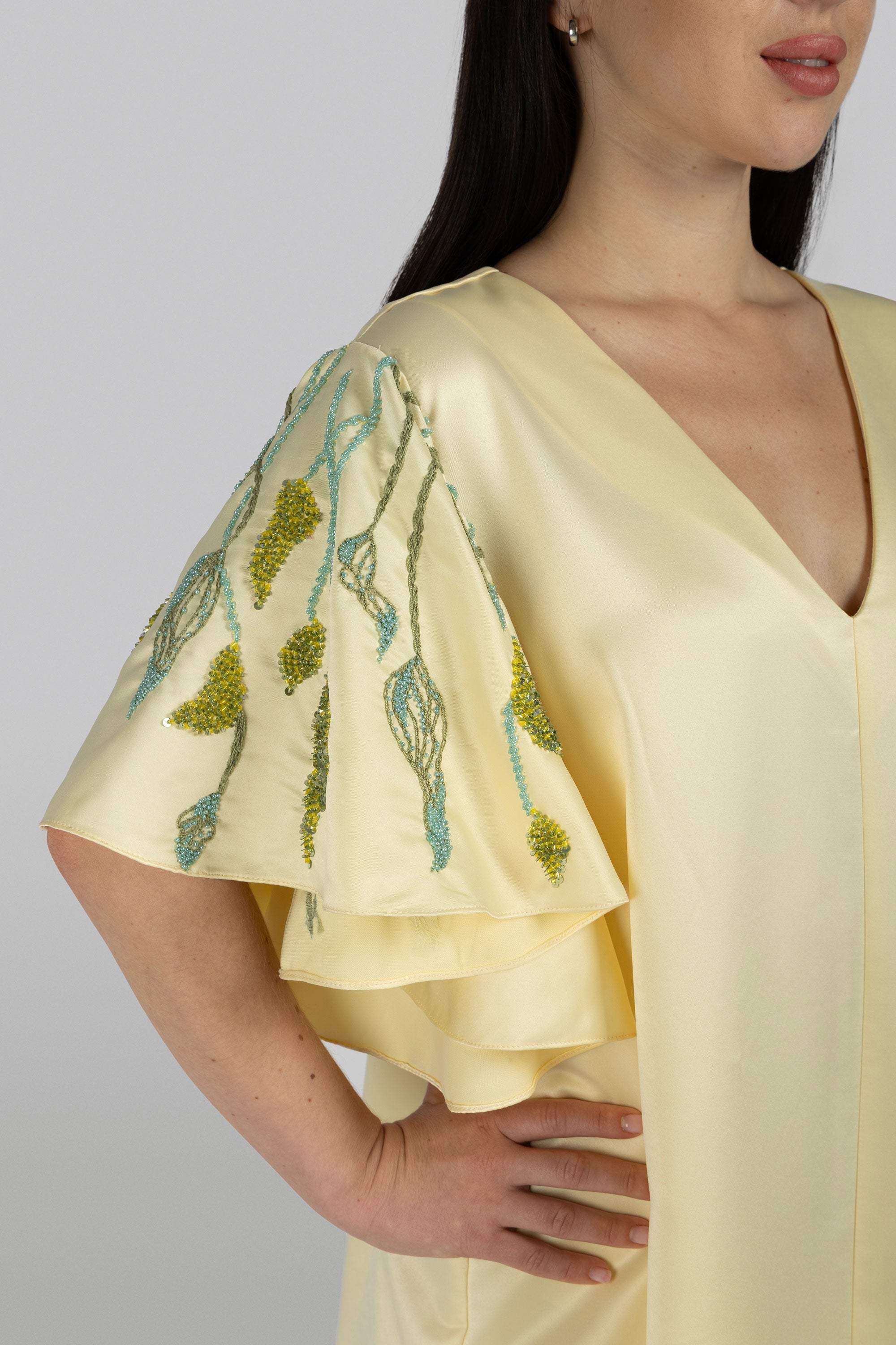 KUNST Wisteria caftan elegant evening garden party wear
