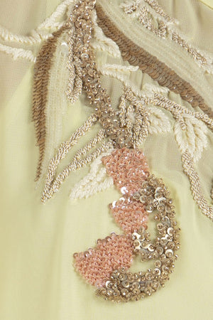 close up of KUNST Corsage dress elegant garden party wear

